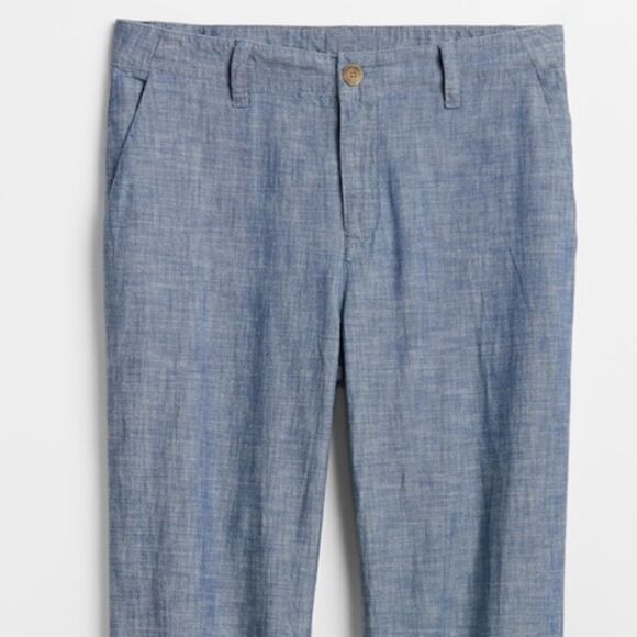 Girlfriend Khakis in Chambray - Picture 3 of 10